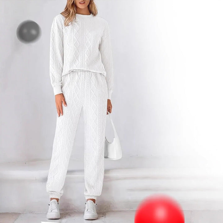 LS | Women Cable Knit Luxe Lounge Set