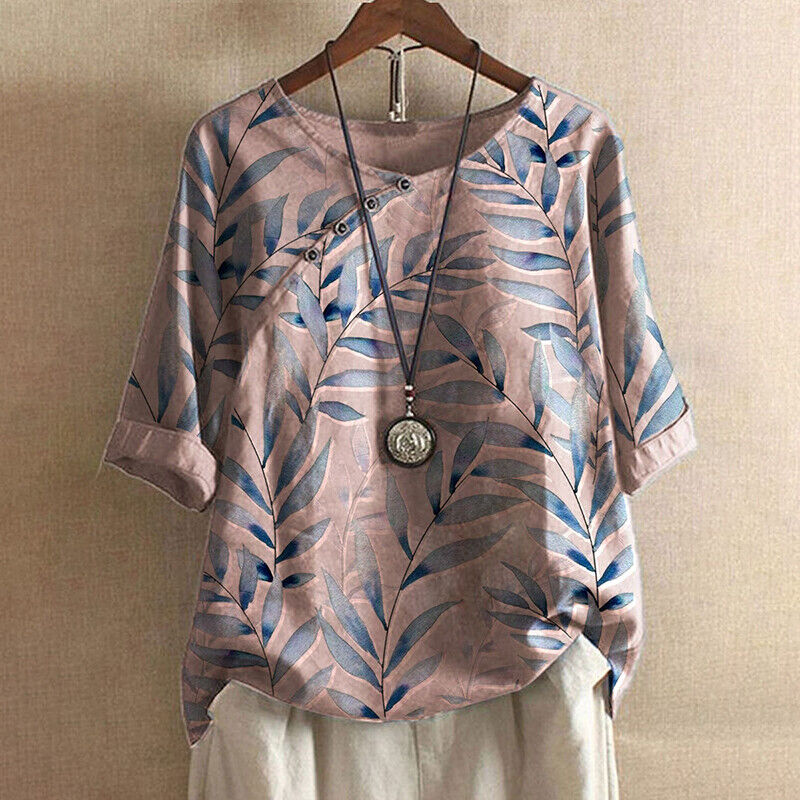 LS | Women Casual Botanical Print Blouse