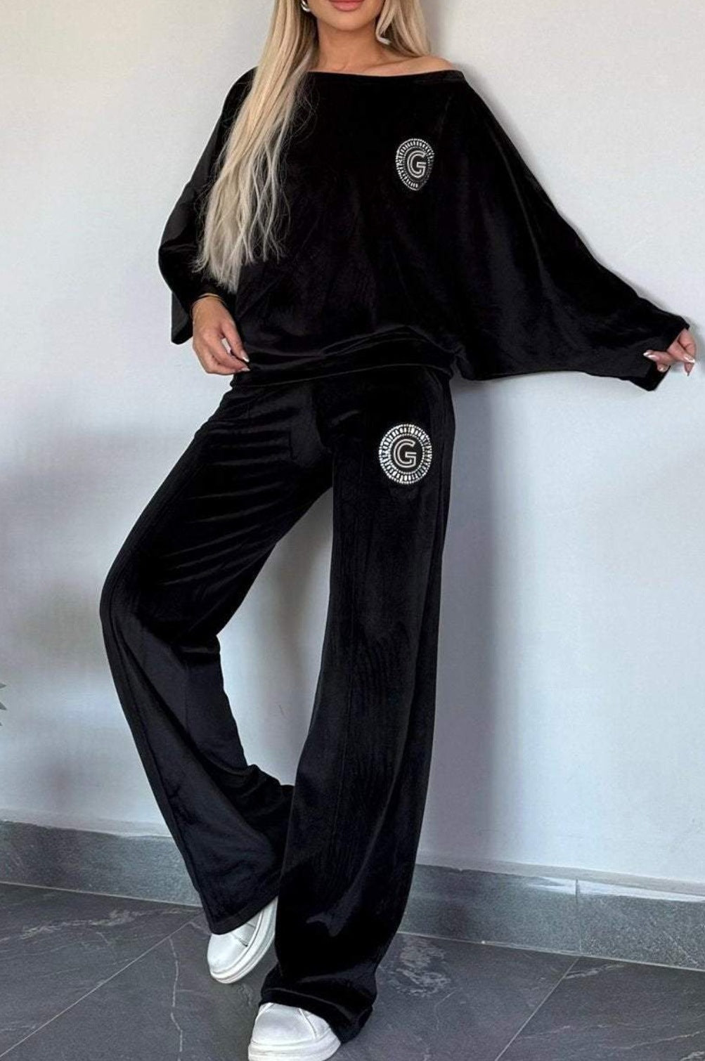 LS | Women Casual Luxe Velvet Loungewear Set