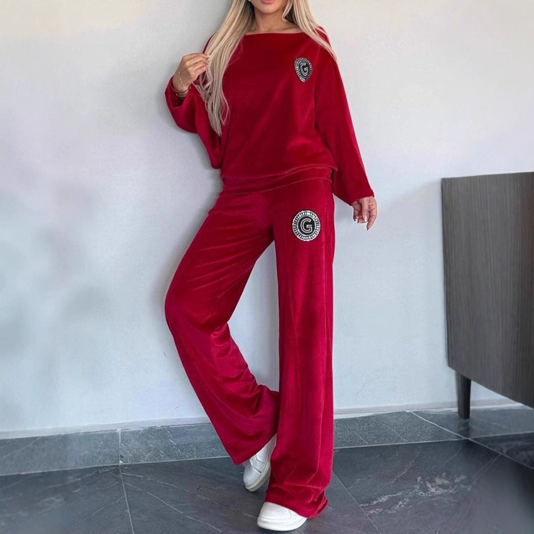 LS | Women Casual Luxe Velvet Loungewear Set