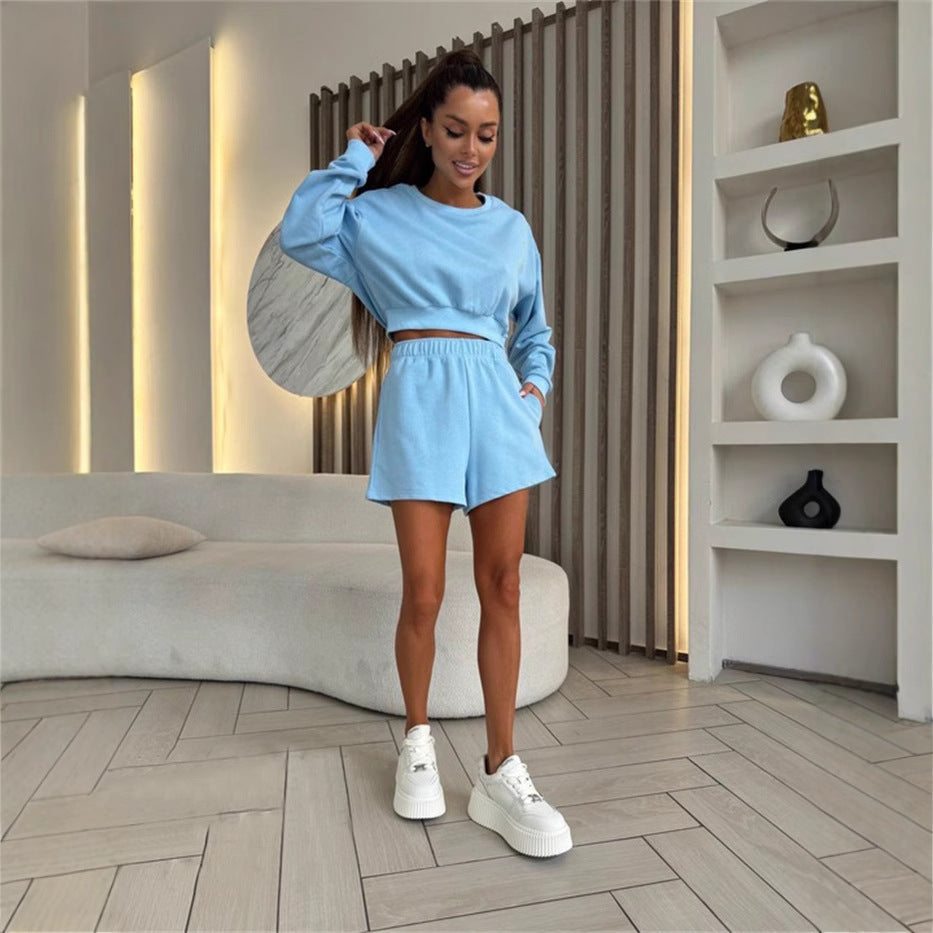 LS | Women Casual Shorts Lounge Set