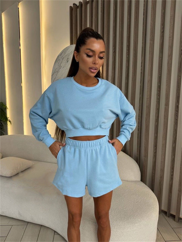 LS | Women Casual Shorts Lounge Set