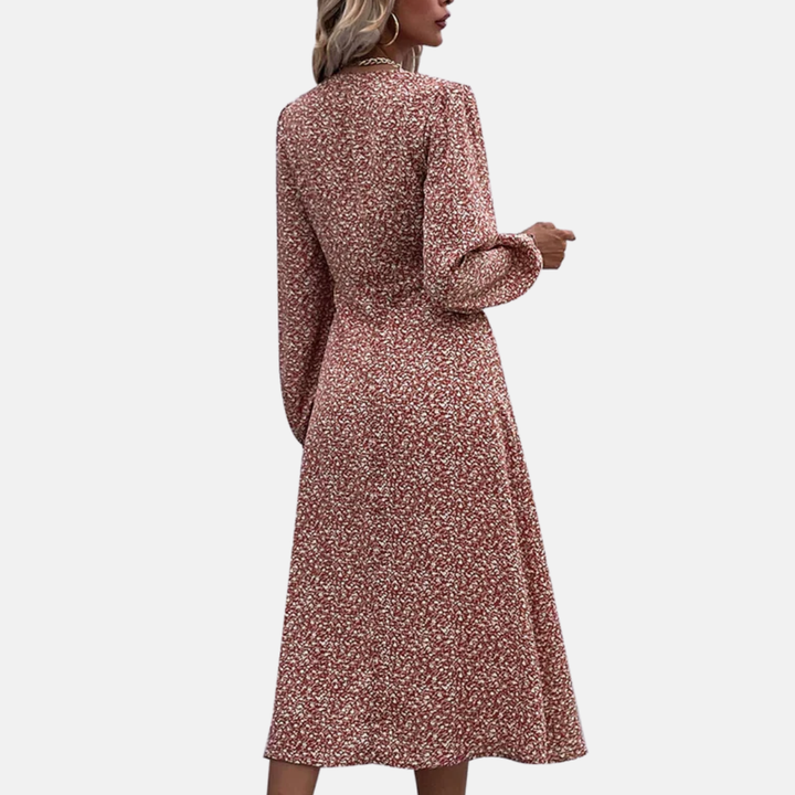 LS | Women Chic Floral Midi Dress