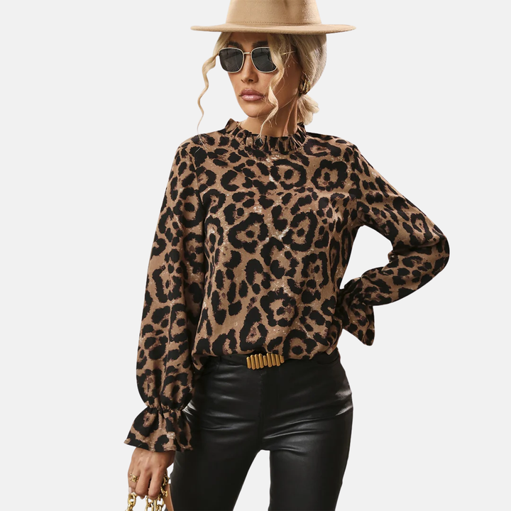 LS | Women Chic Mock Neck Blouse