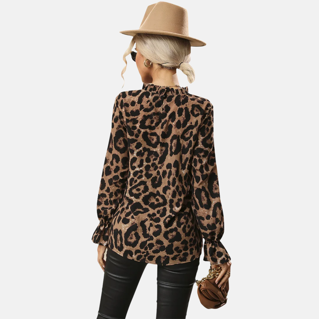 LS | Women Chic Mock Neck Blouse