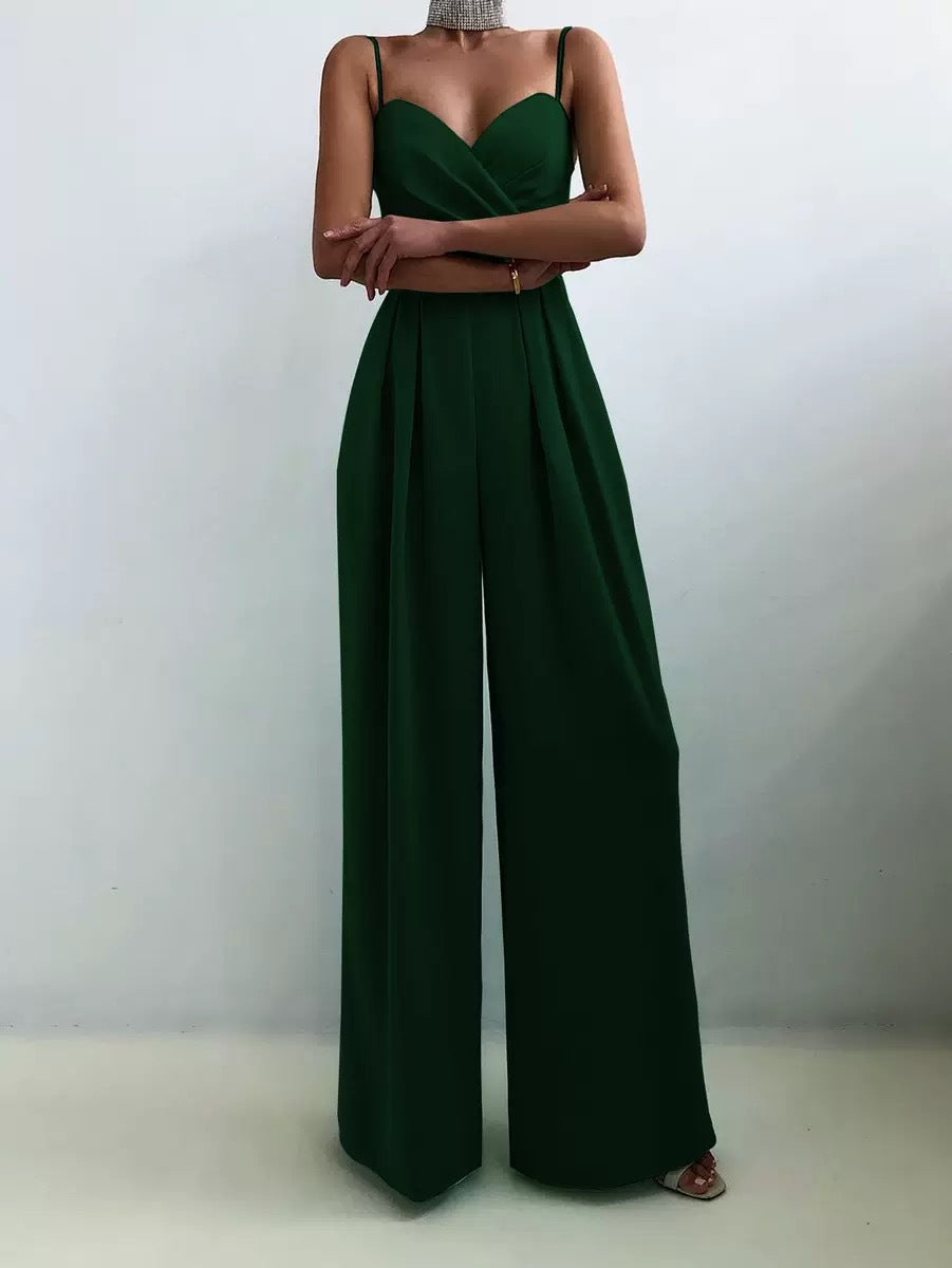 LS | Women Chic Sweetheart Neck Jumpsuit