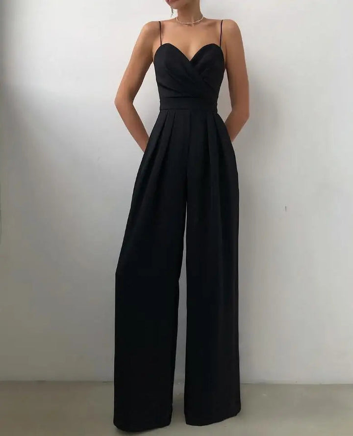 LS | Women Chic Sweetheart Neck Jumpsuit