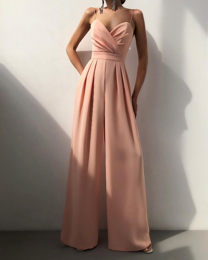 LS | Women Chic Sweetheart Neck Jumpsuit