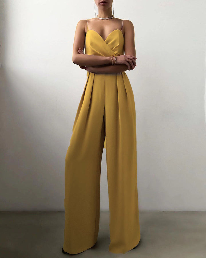 LS | Women Chic Sweetheart Neck Jumpsuit