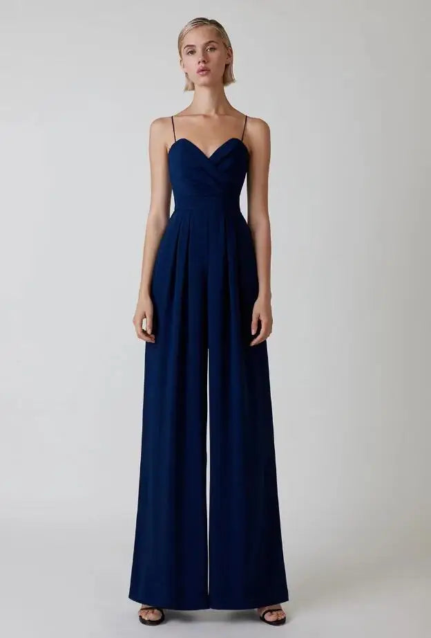 LS | Women Chic Sweetheart Neck Jumpsuit