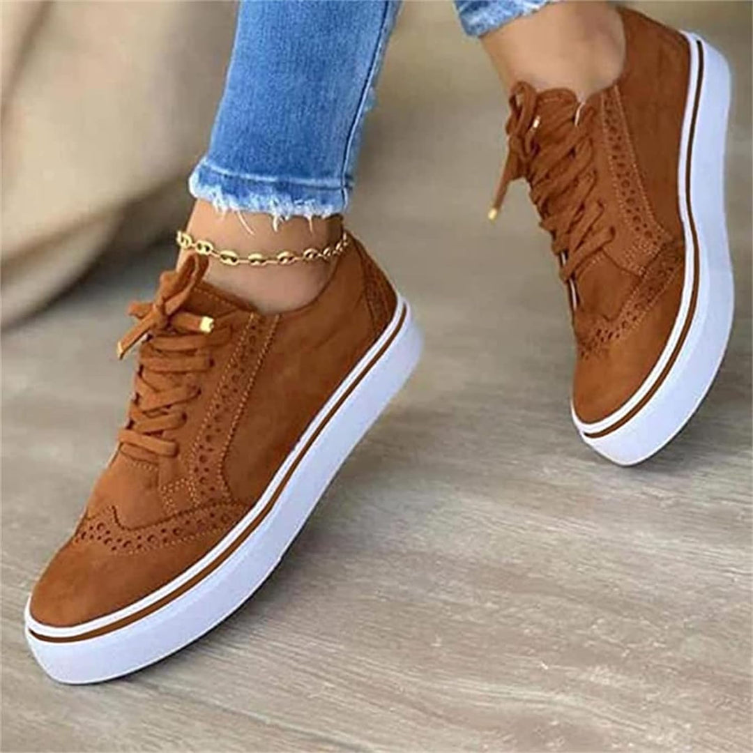 LS | Women Classic Brogue Platform Sneakers