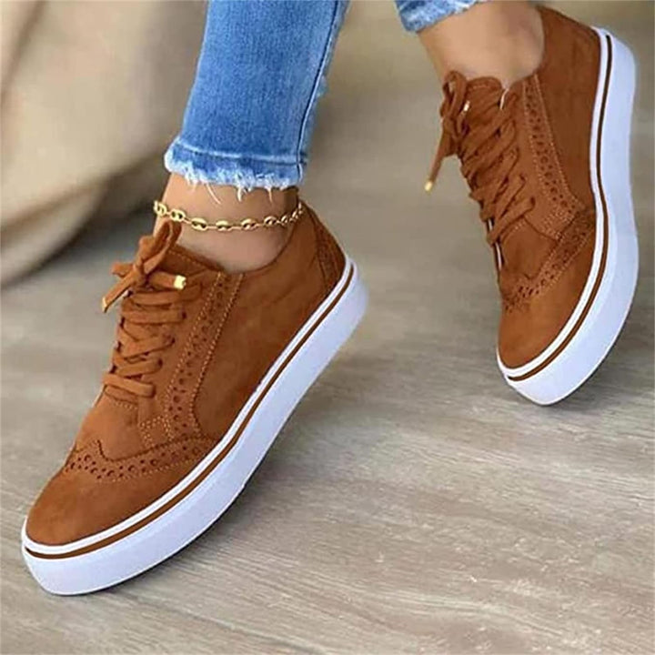 LS | Women Classic Brogue Platform Sneakers