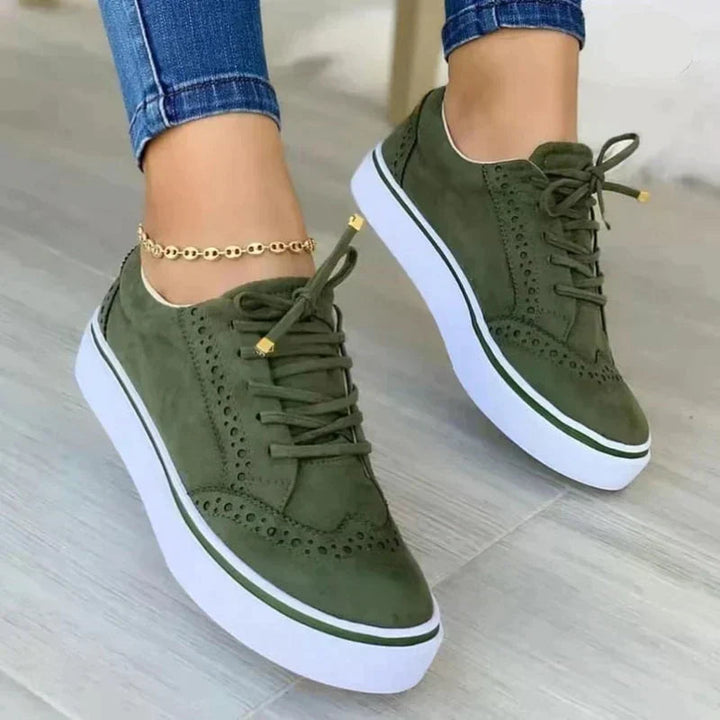 LS | Women Classic Brogue Platform Sneakers
