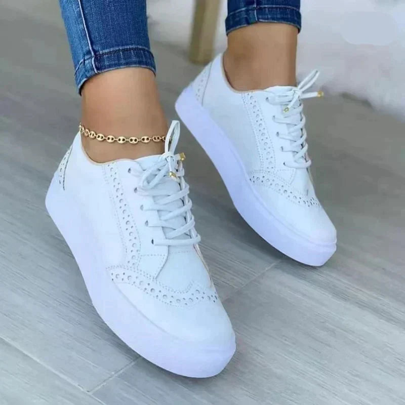 LS | Women Classic Brogue Platform Sneakers