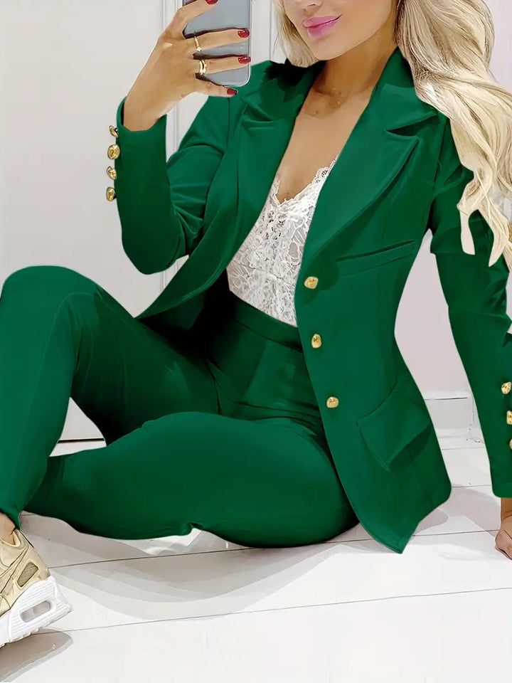 LS | Women Classic Office Blazer Set