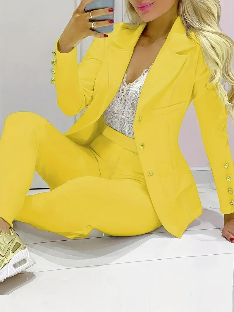 LS | Women Classic Office Blazer Set