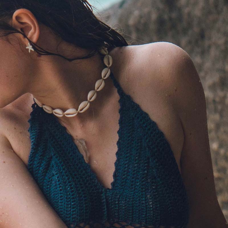 LS | Women Coastal Shell Choker Necklace