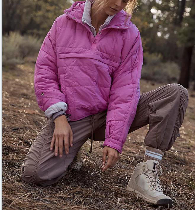 LS | Women Comfortable Quilted Hoodie Jacket