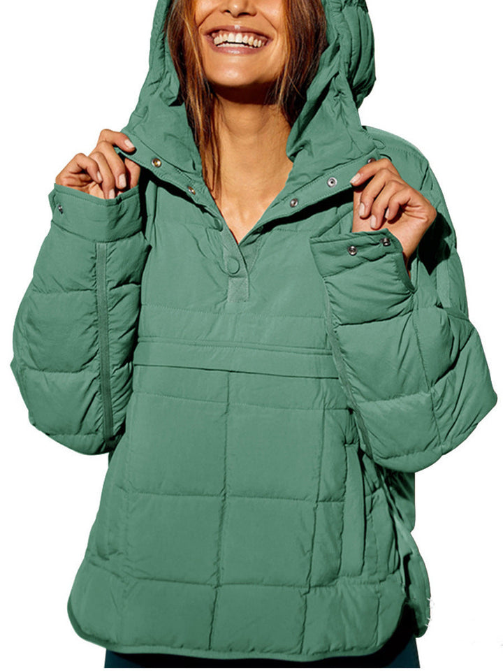 LS | Women Comfortable Quilted Hoodie Jacket