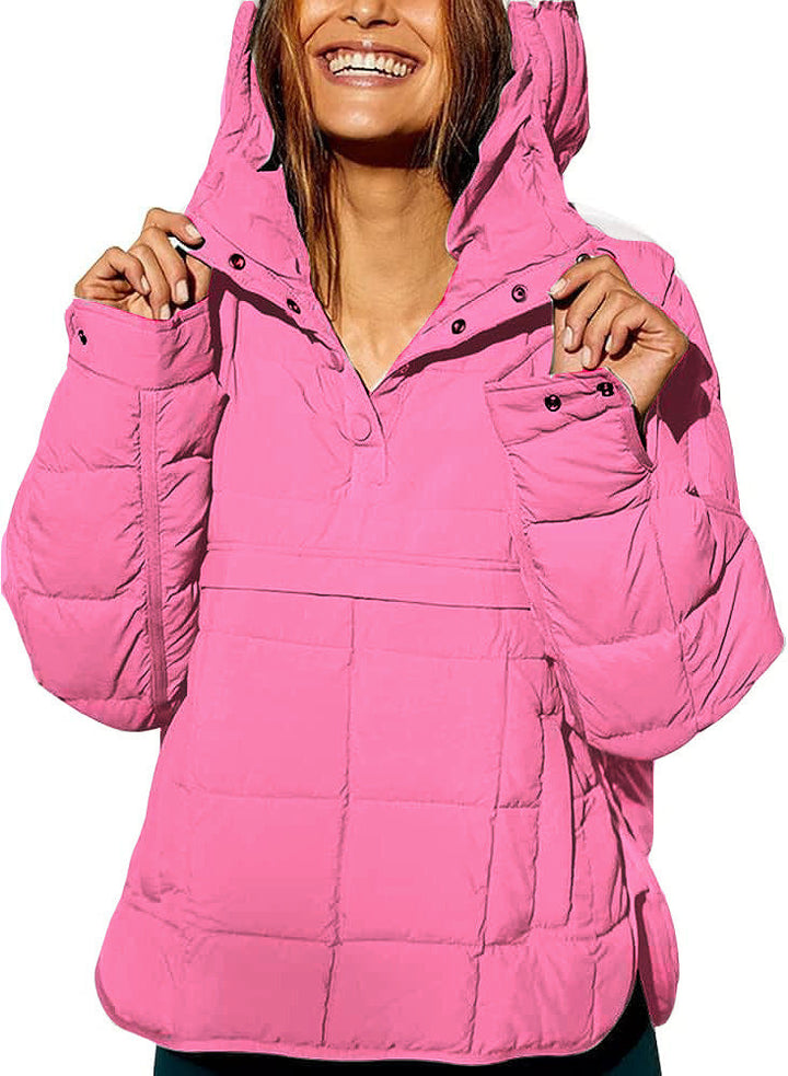 LS | Women Comfortable Quilted Hoodie Jacket