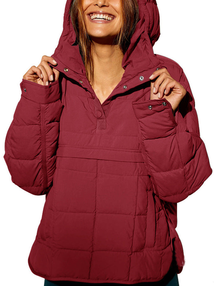 LS | Women Comfortable Quilted Hoodie Jacket