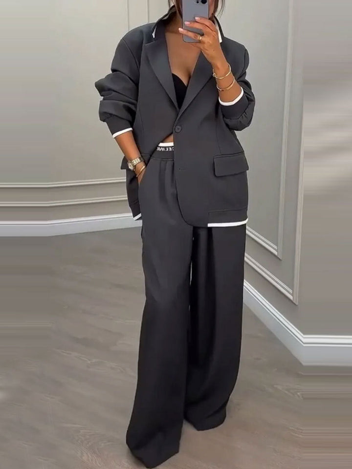 LS | Women Contemporary Blazer Pants Set