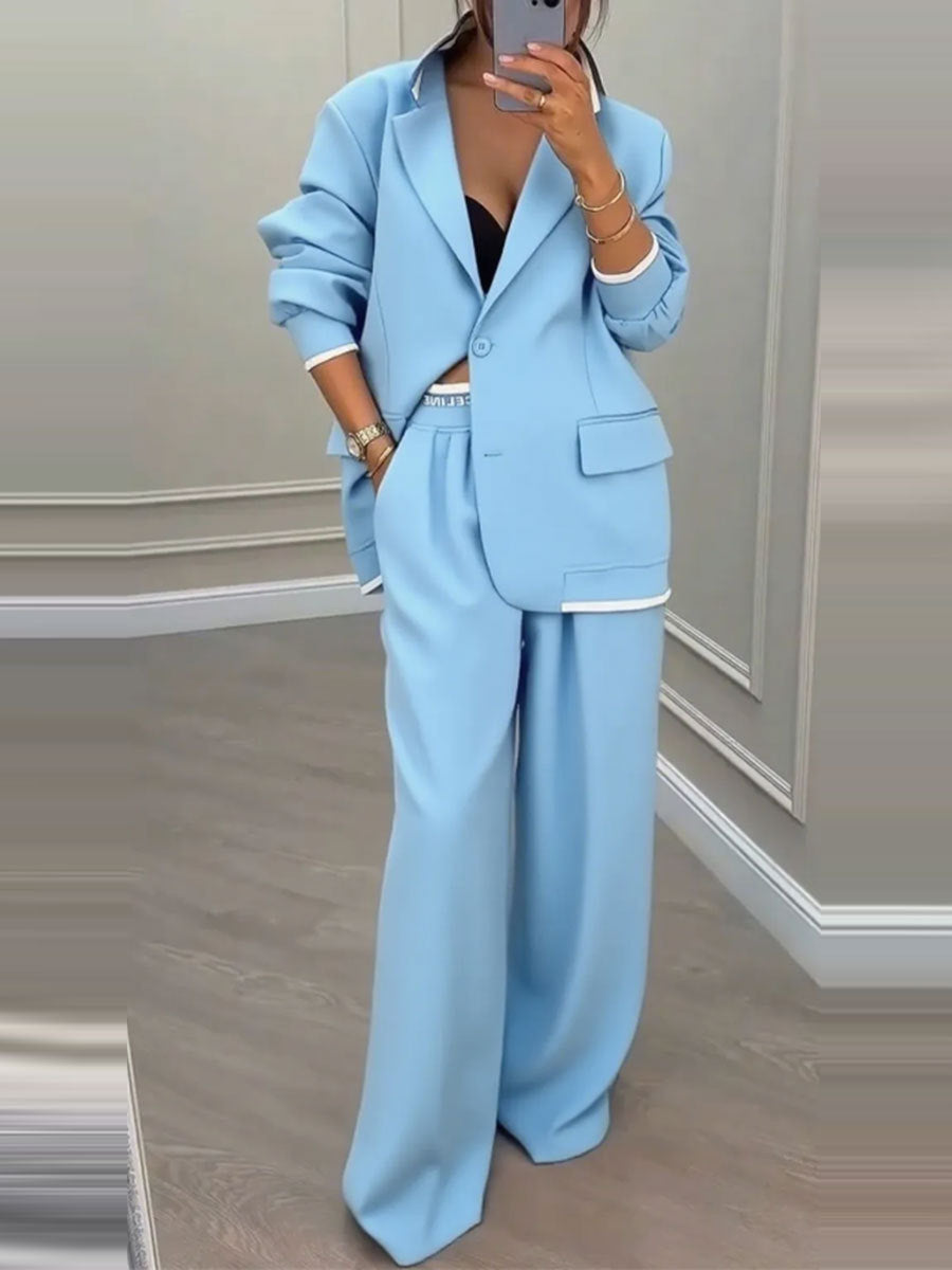 LS | Women Contemporary Blazer Pants Set