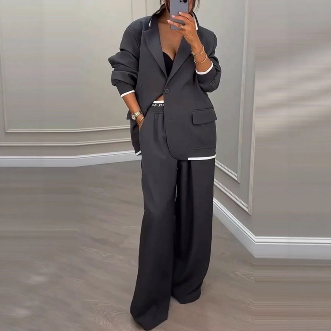 LS | Women Contemporary Blazer Pants Set