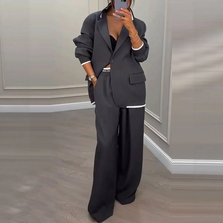 LS | Women Contemporary Blazer Pants Set