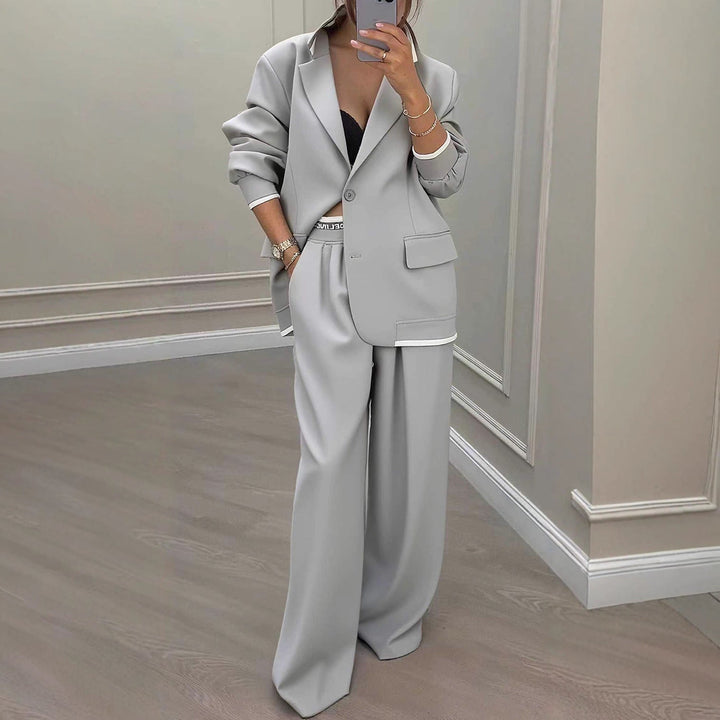 LS | Women Contemporary Blazer Pants Set
