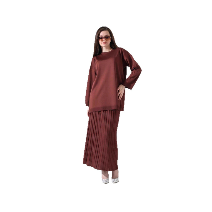 LS | Women Cozy Pleated Skirt Set