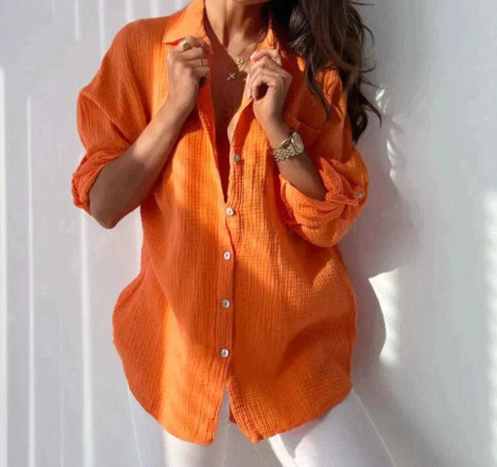 LS | Women Crinkle Fabric Casual Shirt