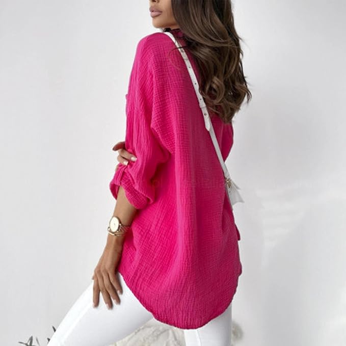 LS | Women Crinkle Fabric Casual Shirt