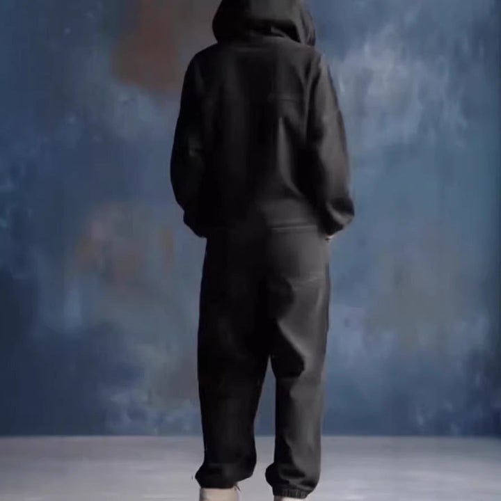 LS | Women Denim Hooded Jumpsuit