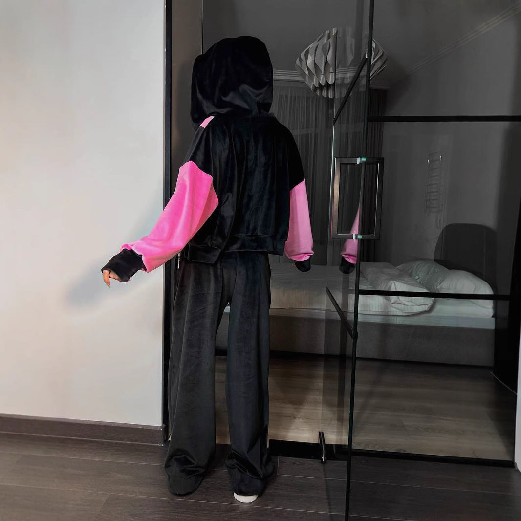LS | Women Dual Tone Hoodie Set
