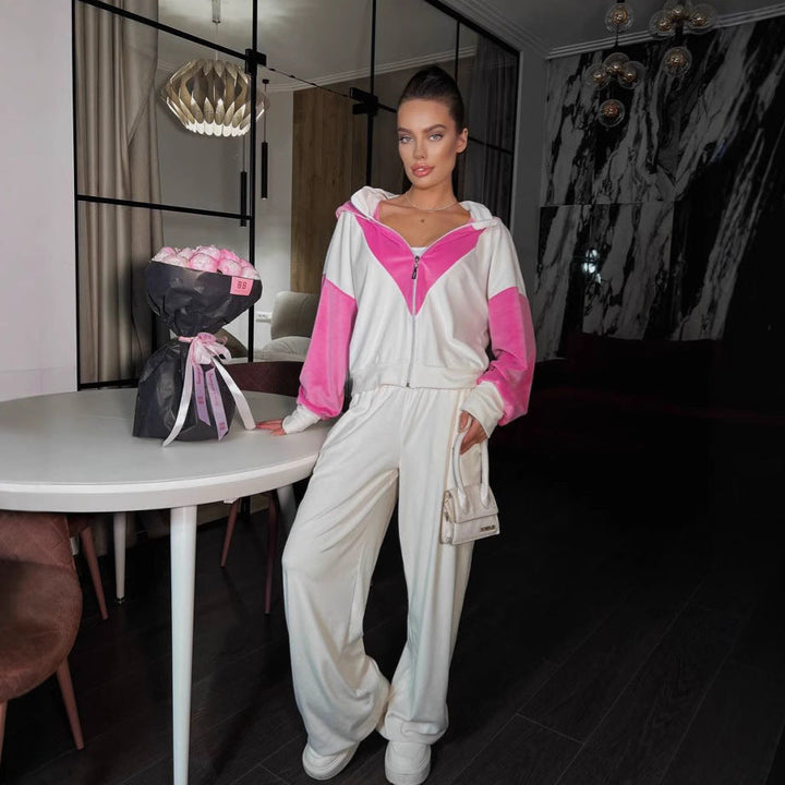 LS | Women Dual Tone Hoodie Set