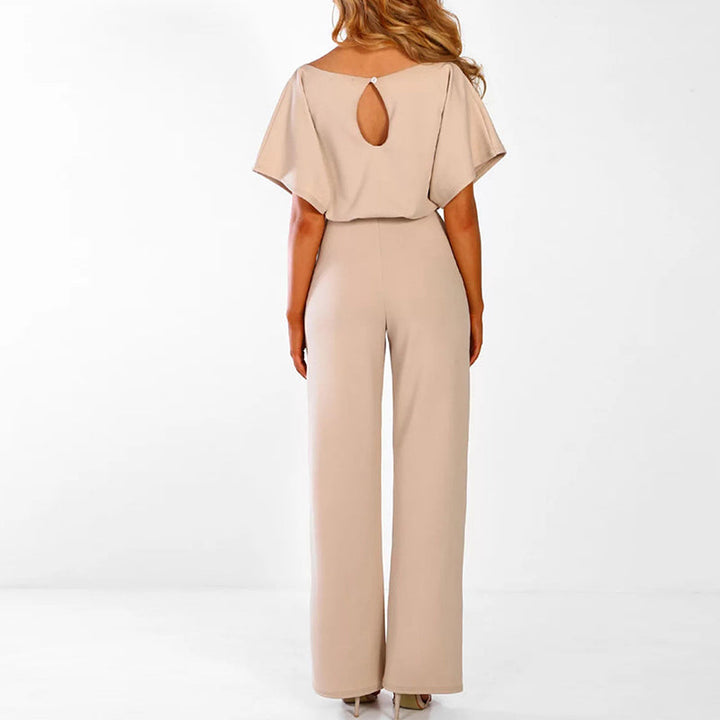 LS | Women Easy Fit Tie Waist Jumpsuit