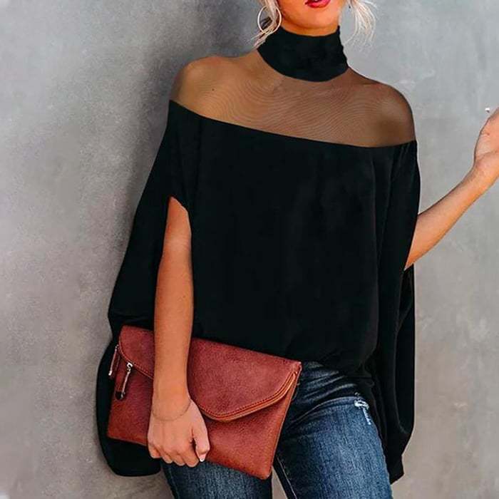 LS | Women Elegant Batwing Top