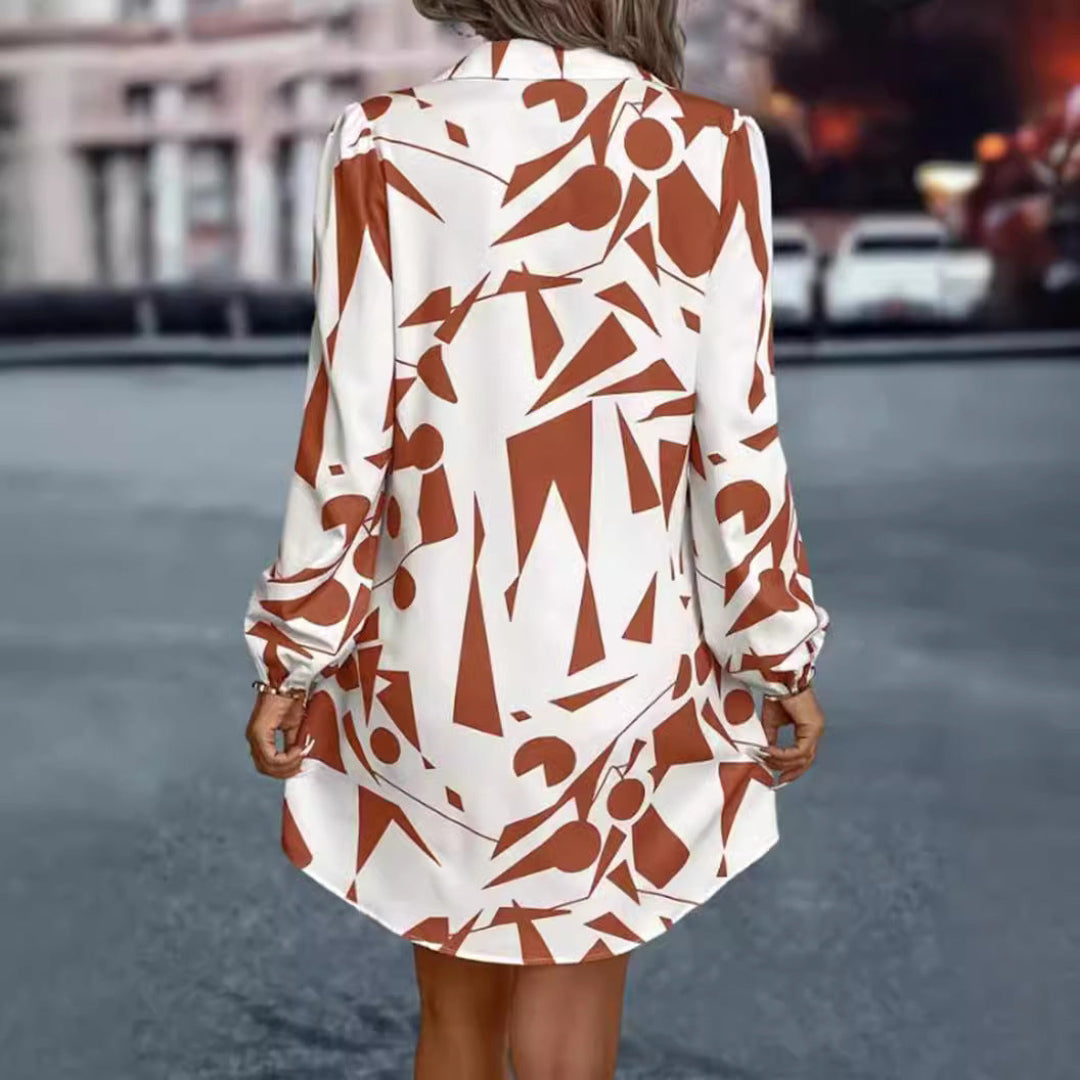 LS | Women Elegant Geometric Mini Dress