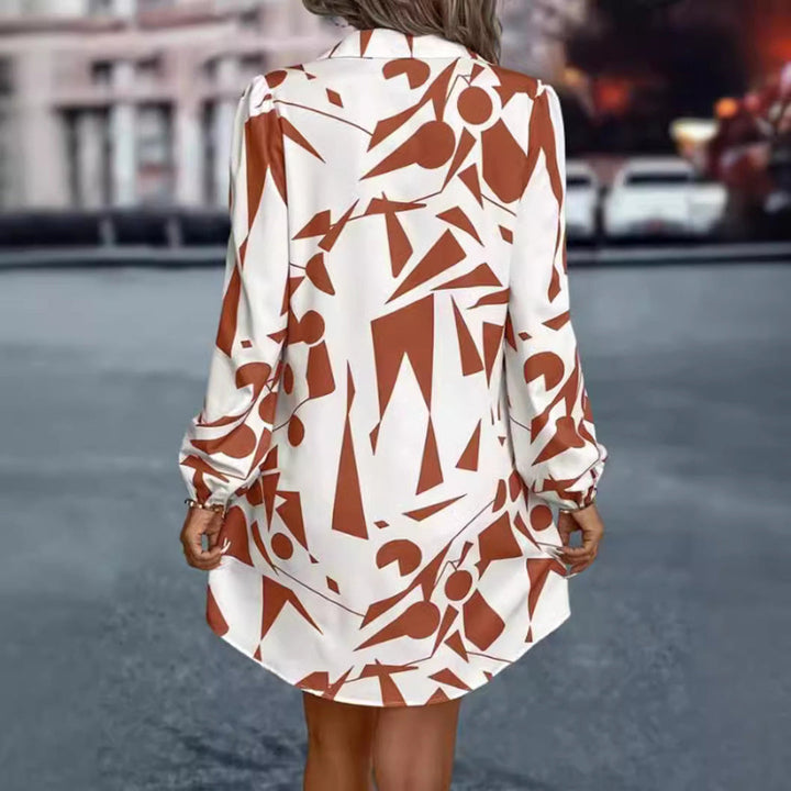 LS | Women Elegant Geometric Mini Dress