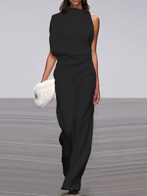 LS | Women Elegant High Neck Jumpsuit