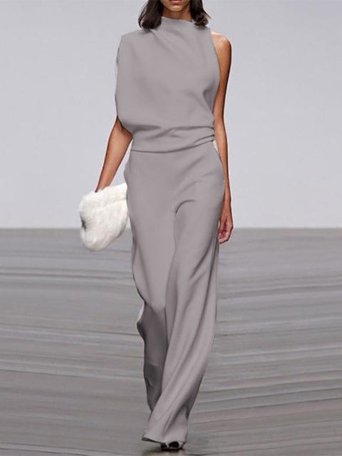 LS | Women Elegant High Neck Jumpsuit