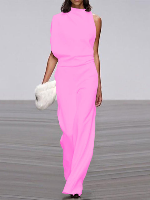 LS | Women Elegant High Neck Jumpsuit