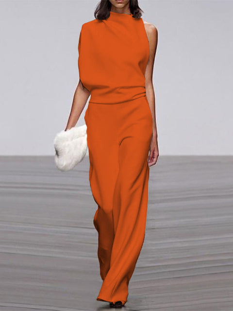 LS | Women Elegant High Neck Jumpsuit