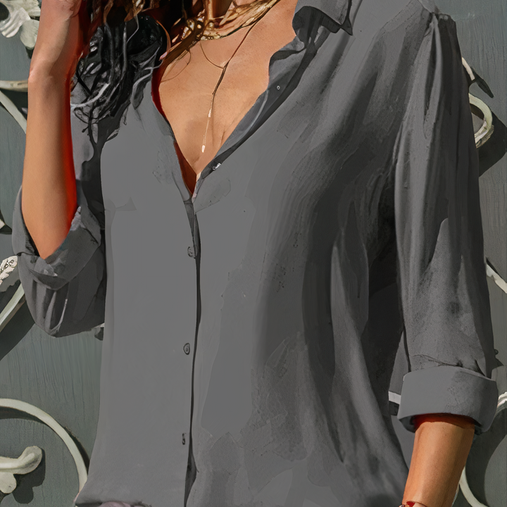 LS | Women Elegant Minimal Shirt Blouse