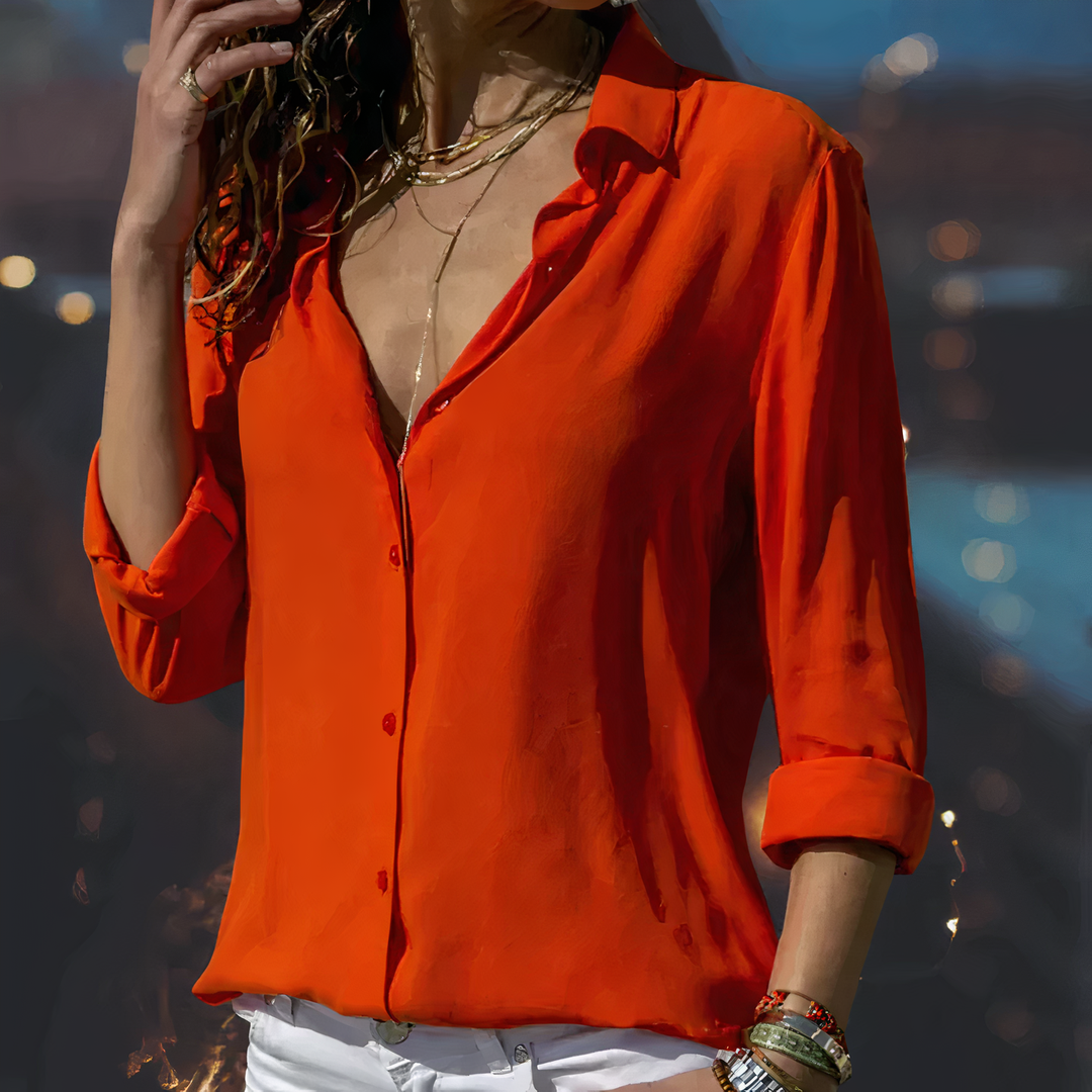 LS | Women Elegant Minimal Shirt Blouse