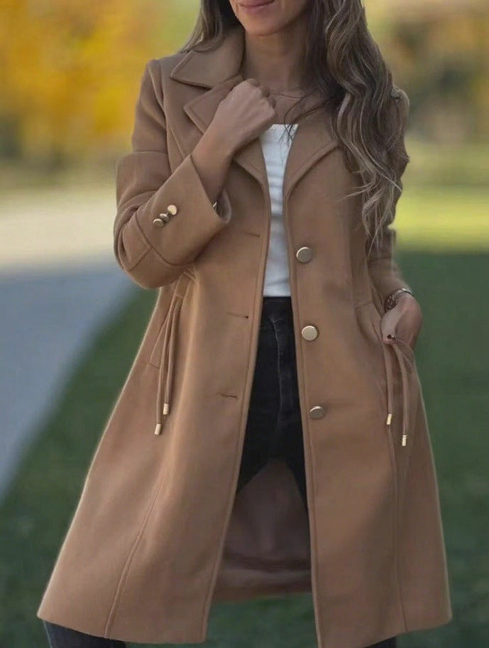 LS | Women Elegant Tailored Long Coat