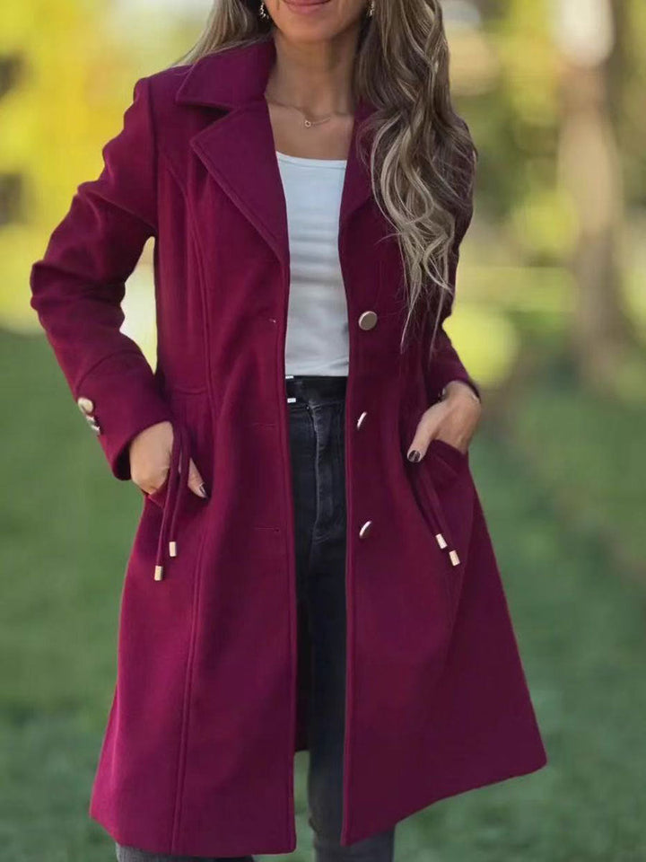 LS | Women Elegant Tailored Long Coat