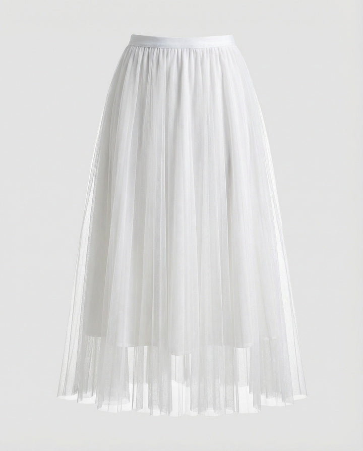 LS | Women Elegant Tulle A-Line Skirt