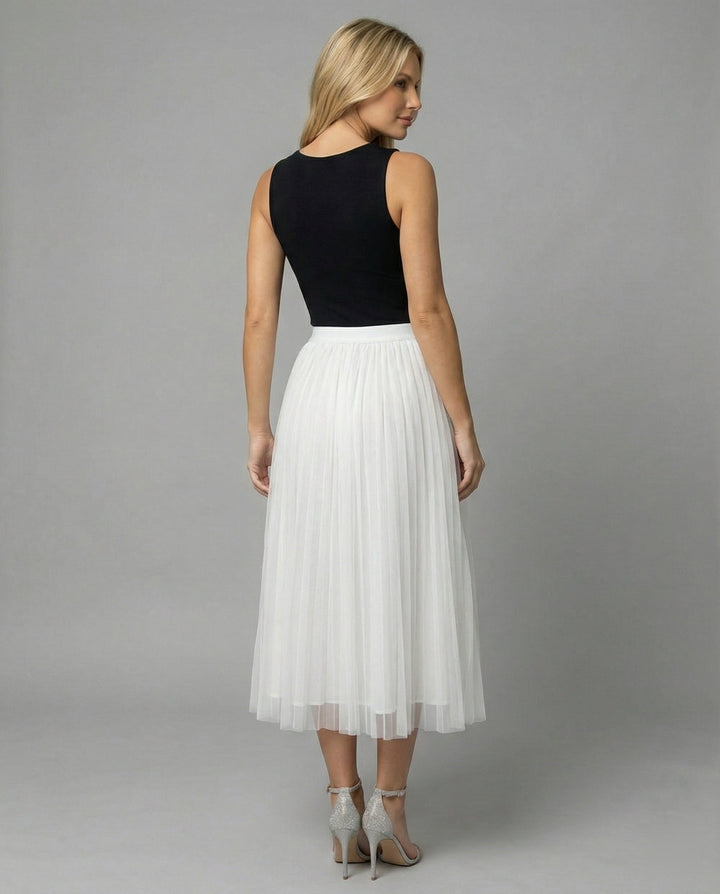 LS | Women Elegant Tulle A-Line Skirt